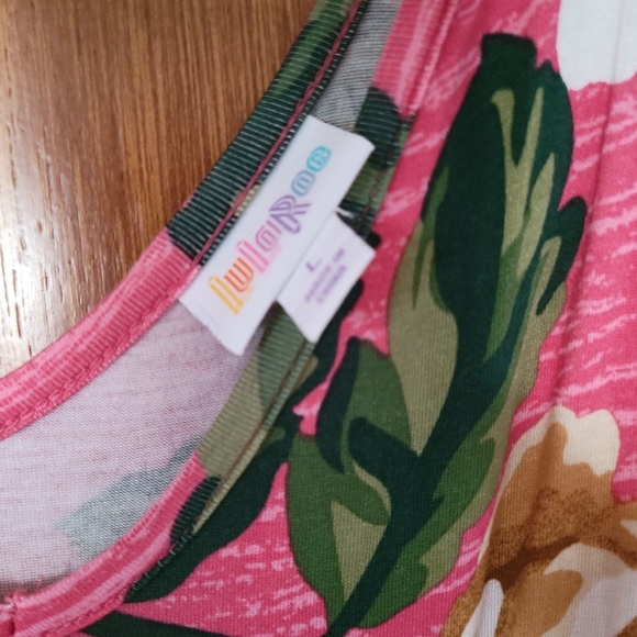 LuLaRoe Maxi rose print - Picture 2 of 4